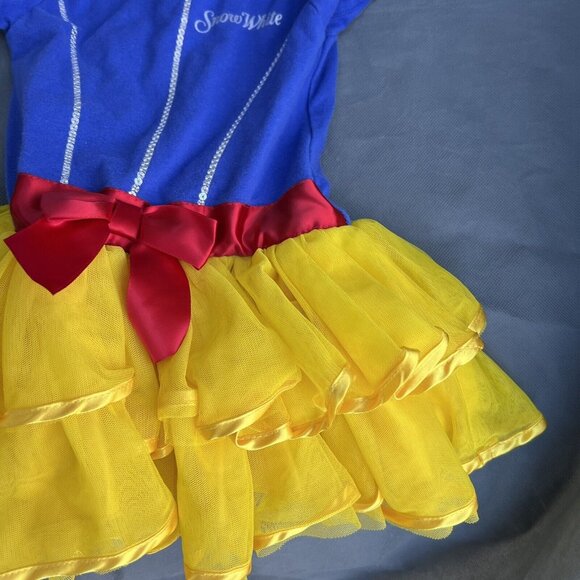Disney Baby Size 24 Months Yellow Blue Body Suit Tutu Snow White Dress Costume - Picture 3 of 4